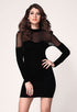 New Black Velvet Sweetheart Neck Bodycon Dress